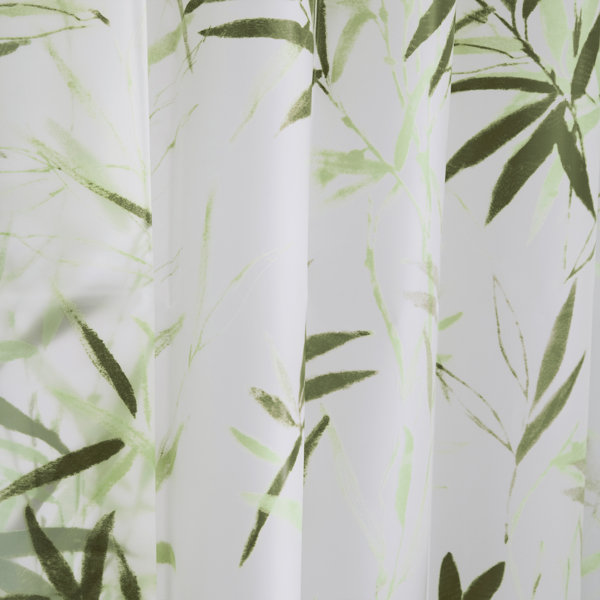 Bay Isle Home Warnock Bamboo Garden PEVA Single Shower Curtain